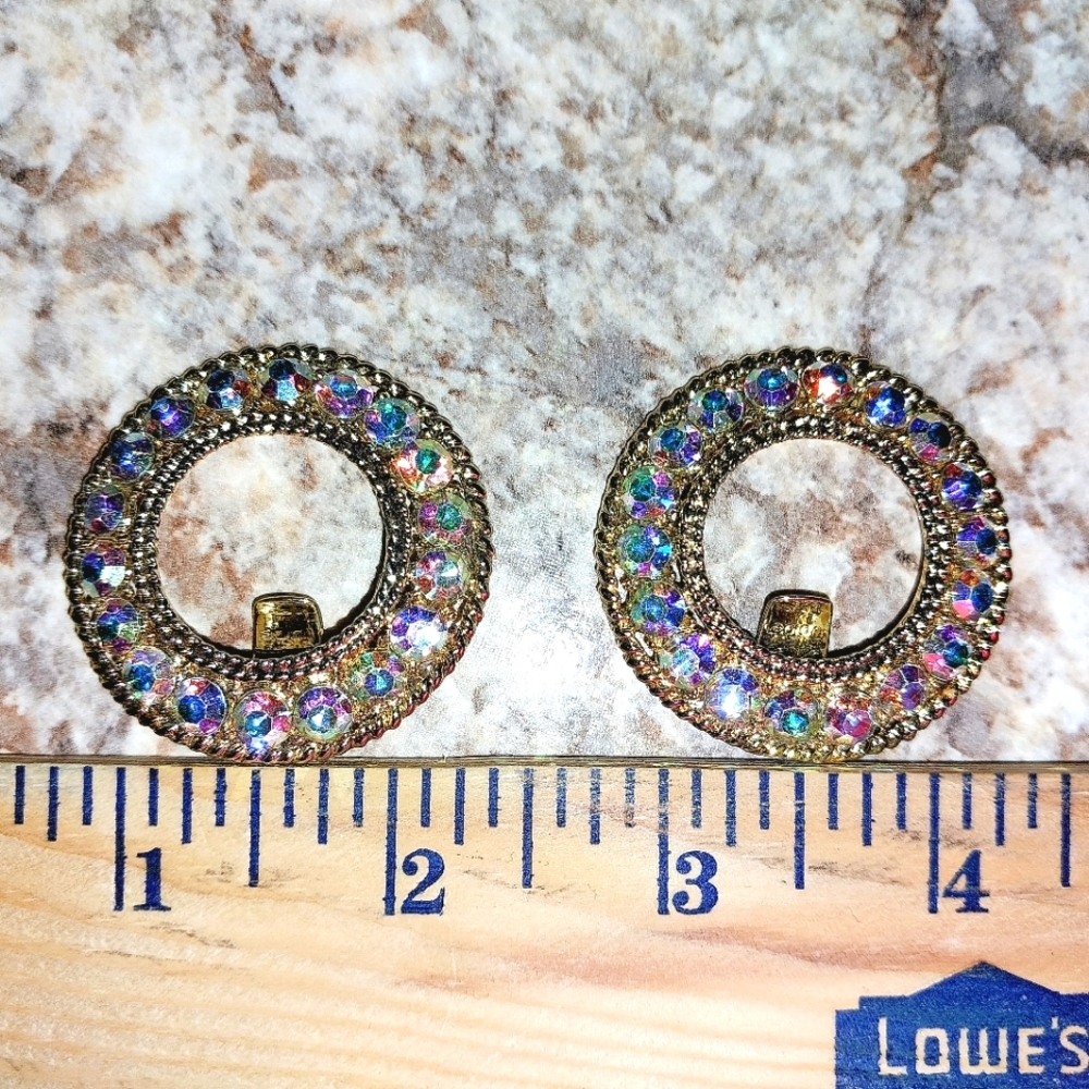 Vintage Rhinestones Shoe Buckles